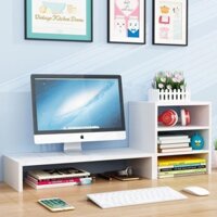 Kệ gỗ để bàn 3 tầng nhỏ gọn, giá sách mini kệ đa năng  gỗ MDF phủ Melamin decor góc học tập, làm việc 25x20x28 TAGO11 - Trắng