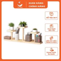 Kệ Gỗ Để Bàn Trang Trí Decor Bàn Học, Bàn Làm Việc, Kệ Để Chậu Cây Mini - KG2