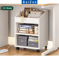 Kệ gỗ để đồ đa năng có bánh xe , kệ đồ spa có bánh xe thương hiệu BAIZAN - BZ190