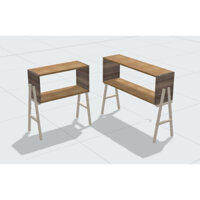 kệ gỗ để Tivi phòng khách Treo/Chân D60-90R25C30cm có sơn