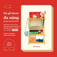 Kệ gỗ decor 2-3-4-5 tầng, kệ đa năng lắp ráp đơn giản phong cách hàn quốc, Kệ gỗ phòng ngủ, phòng khách, nhà bếp