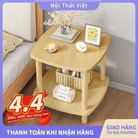 Kệ Gỗ Decor Kệ Nhỏ Sofa Tab Đầu Giường Thiết Kế 2 Tầng Phong Cách Vintage Phù Hợp Với Mọi Không Gian