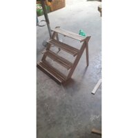 kệ gỗ decor nhiều tầng gấp gọn dài D60N25C25 Teak