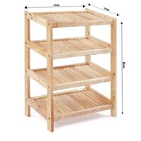 KỆ GỖ DÉP 4 TẦNG 45CM