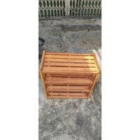Kệ gỗ đựng giày dép 4 tầng đơn giản cho gia đình (hàng tự lắp ráp)