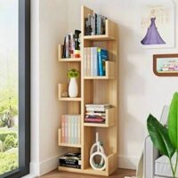 kệ gỗ đựng sách đồ cá nhân xương rồng