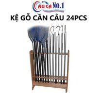 Kệ Gỗ Gác Được 24 Cần Câu