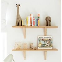 Kệ gỗ gắn tường để đồ đa năng decor📌Freeship📌 Hải Nam Decor/ Giá sách treo tường chịu lực kèm vít