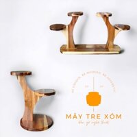 Kệ gỗ, giá đỡ gỗ chậu cây mini, trang trí để bàn, decor