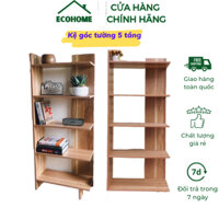 Kệ Gỗ Góc Tường 5 Tầng - Kệ Góc Tường Đa Năng Để Đồ Tiện Lợi Decor  Phòng Khách Phòng Ngủ Siêu Xinh