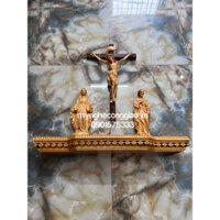 Kệ gỗ hoa văn bằng gỗ cao cấp | bàn thờ công giáo treo tường | bàn thờ chúa chưa kèm tượng