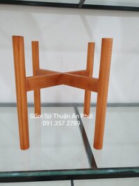 Kệ gỗ kê bình nước  shop giao theo cỡ bình khách đặt  - Kệ chân tròn