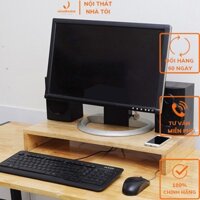[Kệ gỗ kho xưởng] Kệ gỗ MDF máy tính, laptop, sách, đồ dùng văn phòng,...đa năng, tiện lợi 1 tầng, 2 tầng VNH-508