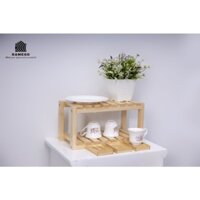 kệ gỗ mini để đồ đa năng, kệ chén đĩa mini trang trí