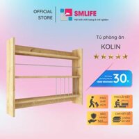 Kệ gỗ nhà bếp hiện đại SMLIFE Kolin   Gỗ MDF dày 17mm chống ẩm  D80xR15xC80cm - Vân sồi