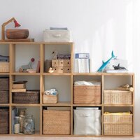 Kệ gỗ nhiều tầng kệ tổ ong màu gỗ kệ sách đa năng lắp ráp tiện lợi