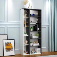 Kệ gỗ nội thất thời trang 11 ngăn 6 tầng. C130 x R60 x S20cm. Kệ sách để sàn. Gỗ MDF phủ melatium cao cấp