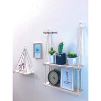 kệ gỗ quế treo tường