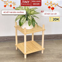 Kệ Gỗ Tab Đầu Giường Cao Cấp, Kệ Gỗ Đa Năng Nhiều Tầng, Kệ Nhiều Màu Tháo Lắp Dễ Dàng - Tiny House