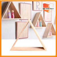 Kệ Gỗ Tam Giác Kệ Treo Tường Decor Trang Trí Nhà Cửa Cửa Hàng Văn phòng Lớp Học MN-54