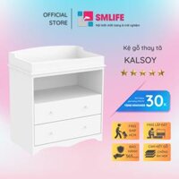 Kệ gỗ thay tã cho bé SMLIFE Kalsoy  Gỗ MDF dày 17mm chống ẩm  D75xR50xC95cm