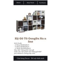 Kệ gỗ tổ ong đa năng màu trắng hiện đại sang trọng lắp ghép tiện dụng