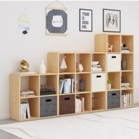 Kệ gỗ tổ ong đa năng màu vân gỗ hiện đại sang trọng lắp ghép tiện dụng