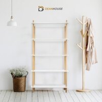 Kệ gỗ trắng decor đa năng 2 3 4 5 6 tầng, Sang Trọng, Nhiều Tầng Lắp Ghép Cực Tiện Ích - Kệ gỗ 5 tầng