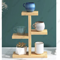 Kệ Gỗ Trang Trí Để Bàn, Kệ Trưng Bày Cây Cảnh, Ly, Cốc, Gỗ MDF