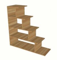 Kệ gỗ trang trí hình bậc thang TKG05