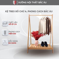 Kệ Gỗ Treo Quần Áo Chữ A Để Đồ Đa Năng 1 Tầng Cao Cấp, Chất Liệu MDF Phong Cách Hiện Đại, Tháo Lắp Dễ Dàng