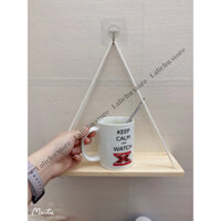 Kệ gỗ treo tường 4 ngăn gỗ tự nhiên decor cỡ lớn