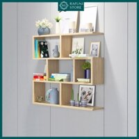 Kệ Gỗ Treo Tường 4 Tầng Rafuni Để Sách Vở, Đồ Trang Trí Dài 80cm, Rộng 15/20cm (Kèm Phụ Kiện Và Hướng Dẫn Lắp Đặt)