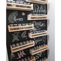 Kệ gỗ treo tường chữ U, kệ treo tường decor