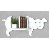 Kệ Gỗ Treo Tường Hình Bé Heo, Trang Trí Nhà Đẹp, Độc Đáo, Gía Rẻ