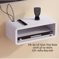 Kệ gỗ treo tường hình hộp chữ nhật 40cm (KGTTHHCN)