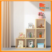 Kệ Gỗ Treo Tường Kệ Gỗ Hình Hộp Vuông Trang Trí Phòng Khách Phòng Ngủ Bàn Làm Việc MN-51