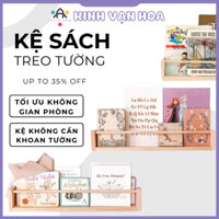 Kệ Gỗ Treo Tường Kệ Sách Trang Trí Chữ U Giá Sách Cao Cấp Decor Đồ Lưu Niệm - Decor sách