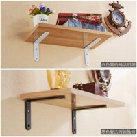 KỆ GỖ TREO TƯỜNG + KE SẮT CHỮ L - RỘNG 20CM