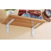 KỆ GỖ TREO TƯỜNG + KE SẮT CHỮ L 60X20CM