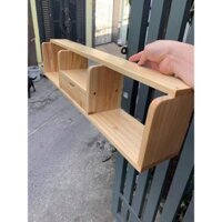 Kệ gỗ treo tường phòng khách , kệ TV gỗ tự nhiên