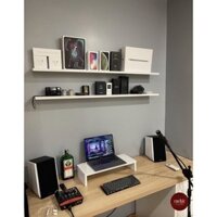 Kệ gỗ treo tường Rộng 1m x sâu 20cm Kệ Gỗ Treo Tường Kệ Gỗ Thanh Ngang,Kết Cấu Giấu Chân