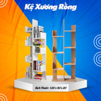 Kệ Gỗ Xương Rồng to màu TRẮNG , kệ sách đa năng xinh xắn, đa năng, bền đẹp chất gỗ MDF 40cm x 20cm x 120cm