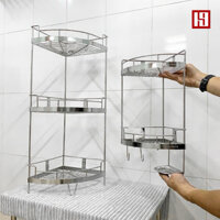 Kệ Góc 2-3 tầng Inox 304; Kệ treo góc tường đa dụng size 20-25-30 cm