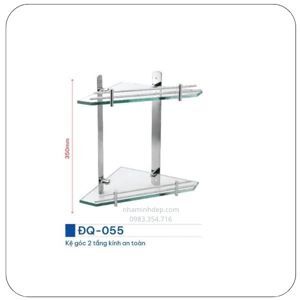 Kệ góc 2 tầng cao 350mm ĐQ 055