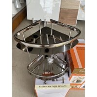 Kệ góc 2 tầng inox 304 cao cấp không rỉ