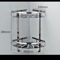 Kệ góc 2 tầng inox 304 dày