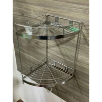 Kệ Góc 2 Tầng Inox 304 Nhà Tắm (25x25cm)