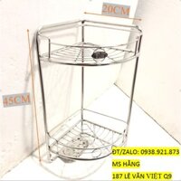 Kệ Góc 2 tầng INOX 304 Rộng 20cm Cao 45cm