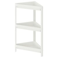 Kệ góc 3 tầng Vesken IKEA - kệ phòng tắmshelf unit, white, 33x33x71 cm